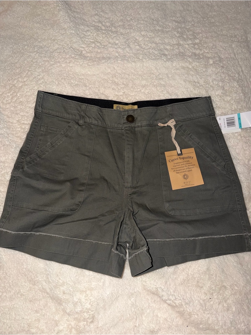 Democracy Olive Green Women's Bermuda Shorts